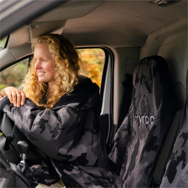 2026 Dryrobe Single Car Seat Cover SINGLECSC - Black / Camo